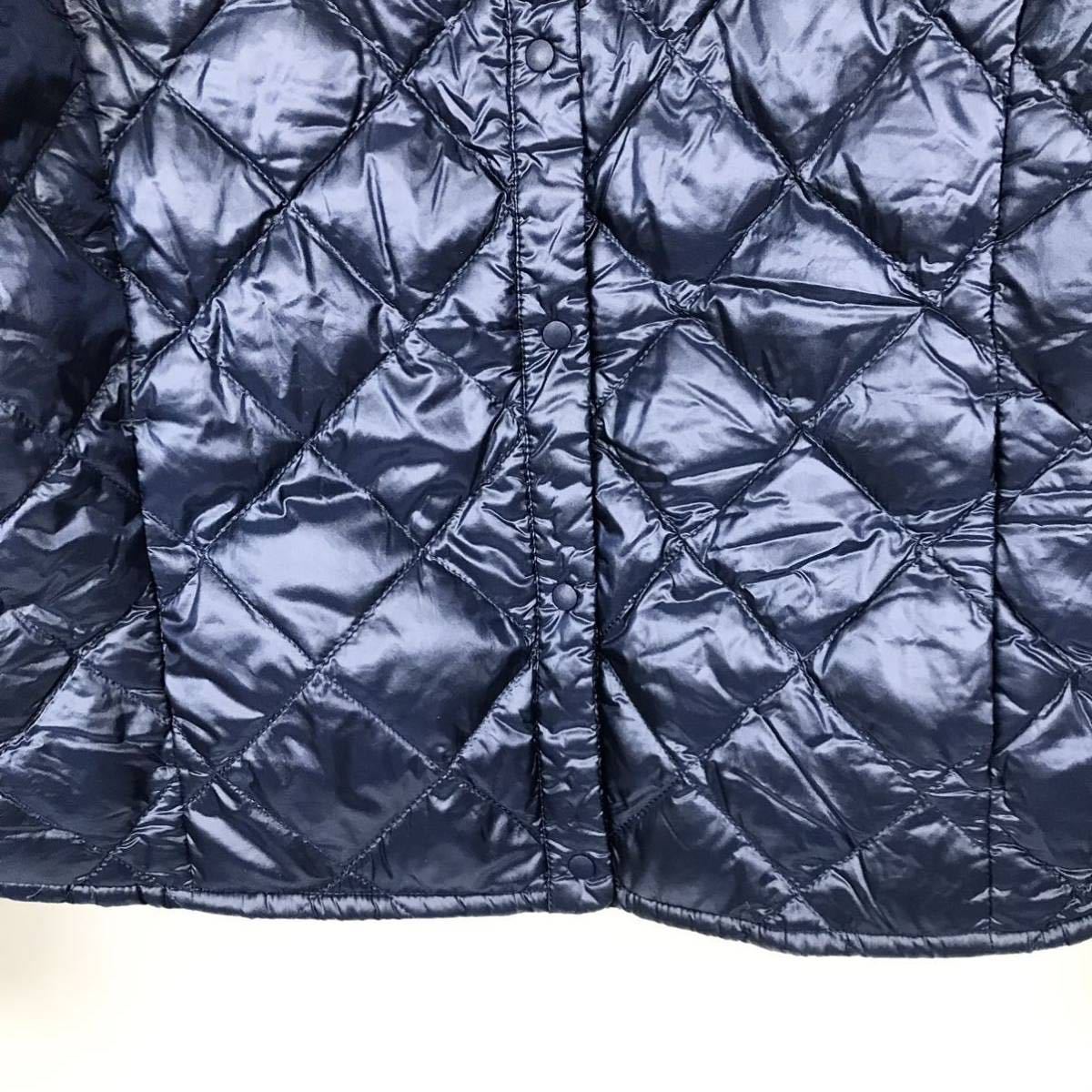 UNIQLO ユニクロ ウルトラライト ダウン コンパクト ジャケット ネイビー 紺色 Sサイズ レディース 防寒 インナー アウトドア トラベル_画像3
