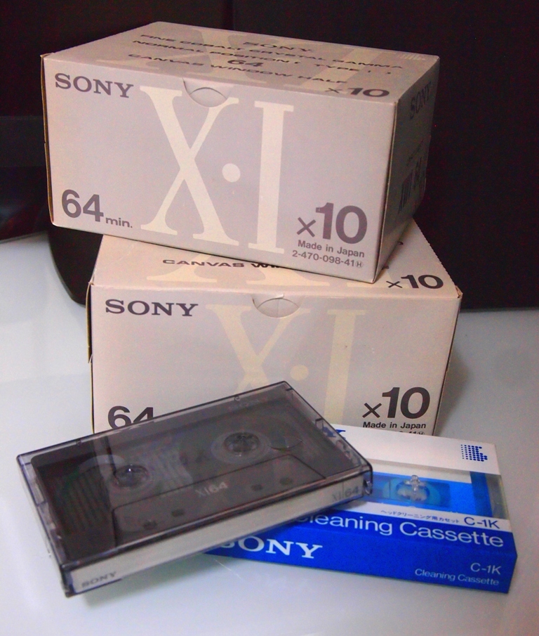 希少【未開封・未使用】SONY カセットテープ X・I 64 2箱(20本) おまけ付き SONY X・I 64(1本) SONYクリーニングテープ(1 本)
