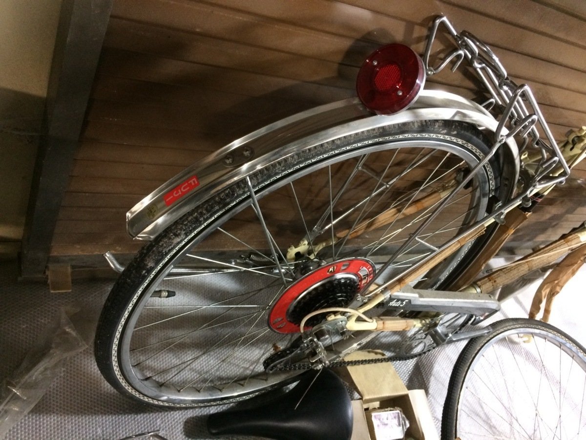 日米富士自転車 オートファイブ レトロ 26インチ-