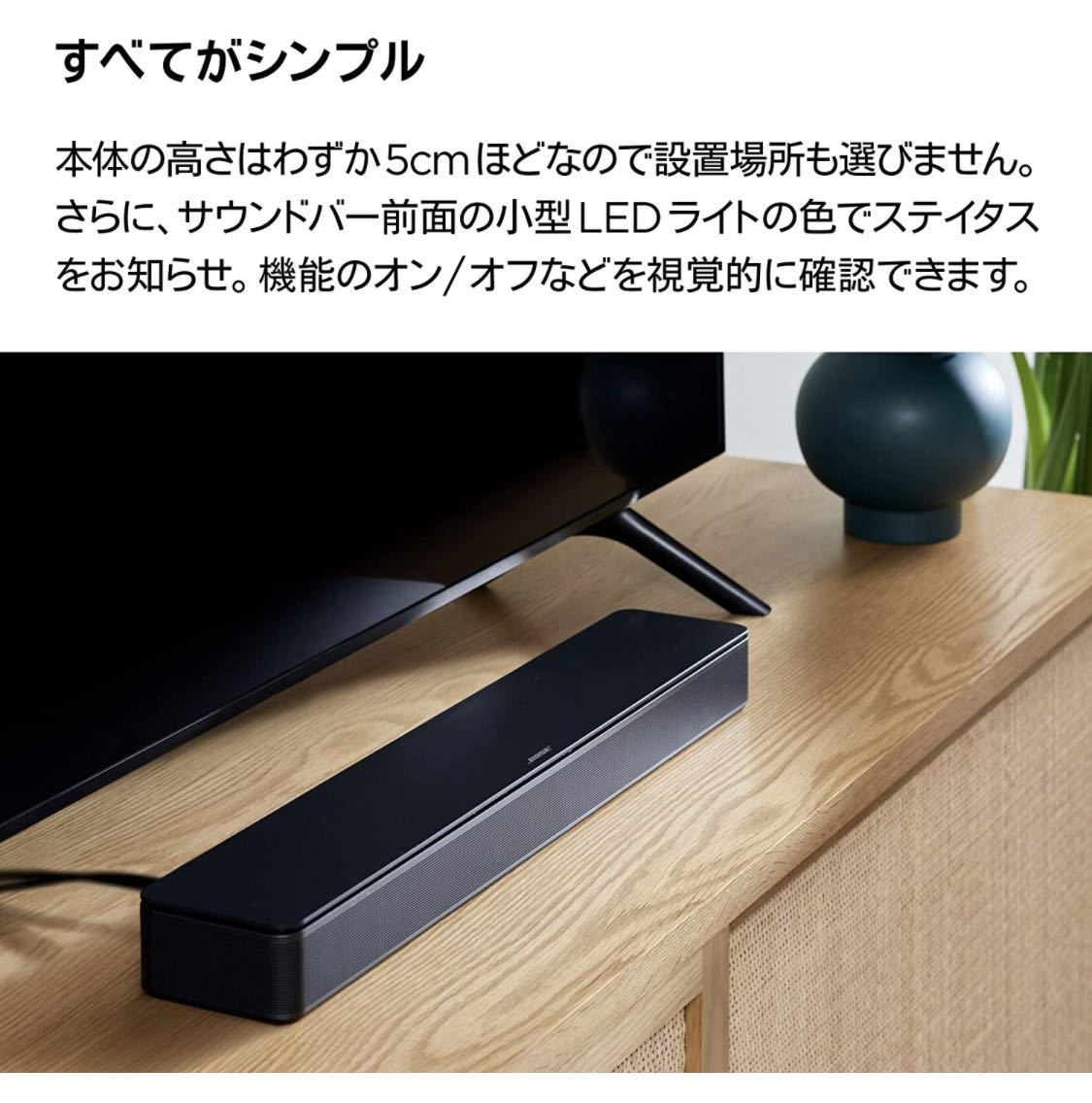 Bose TV Speaker テレビスピーカー Bluetooth 接続 59.4 cm (W) x 5.6