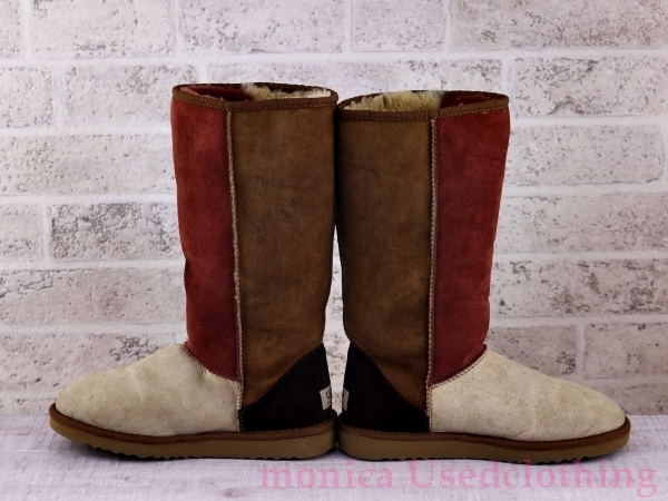 MH823* женский [UGG Австралия ] мутон ботинки чай × неотбеленная ткань W8 25cm