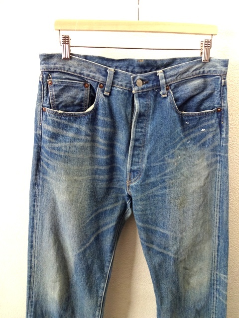 初期 日本製/LEVI’S VINTAGE CLOTHING/ヴィンテージ加工/LVC55501/1955年復刻 501XX BIG E セルビッチ デニム/W36/リーバイス 赤耳_画像6