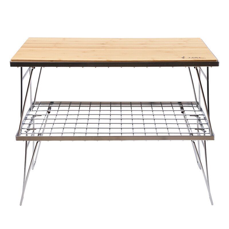 爆売れ 屋外 キャンプ バーベキュー テーブル 折りたたみ式 2層 爆売れ 屋外 キャンプ バーベキュー テーブル 折りたたみ式 2層