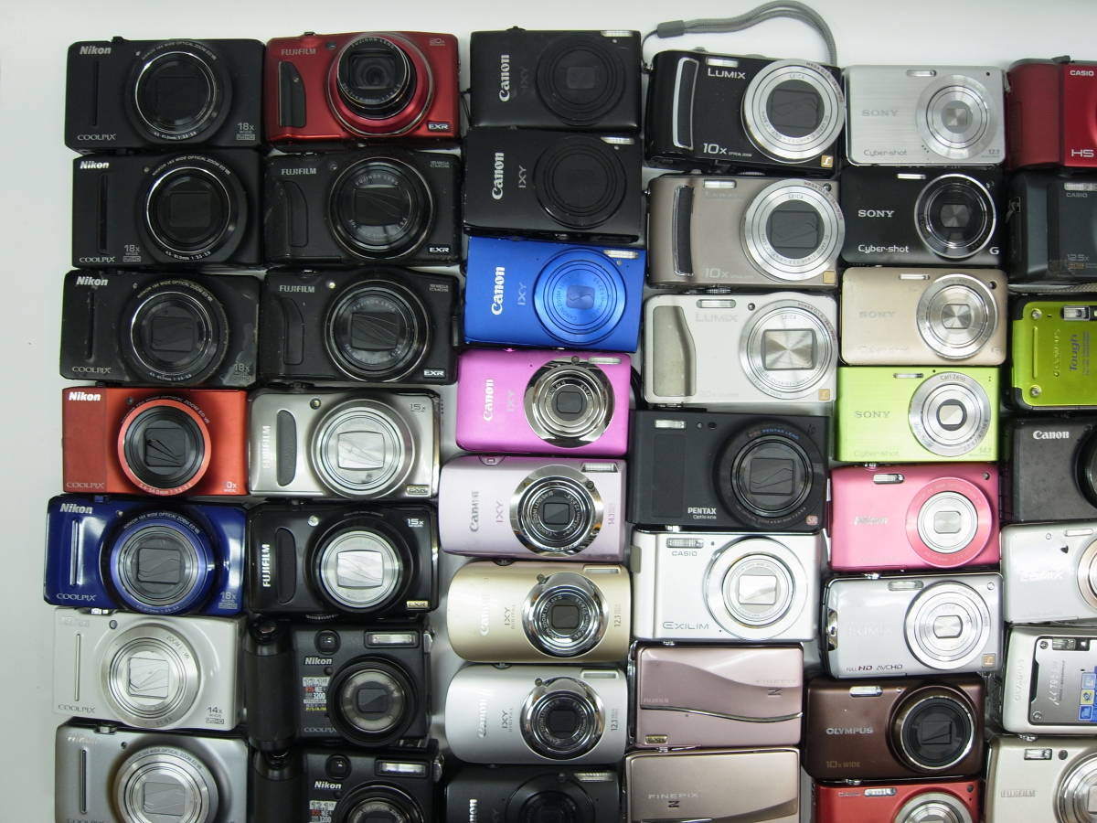 ( 78 ) デジタルカメラ・ Nikon、Canon、Panasonic、Fujifilm、Casio などまとめ 90台・動作未確認ジャンク扱_画像2