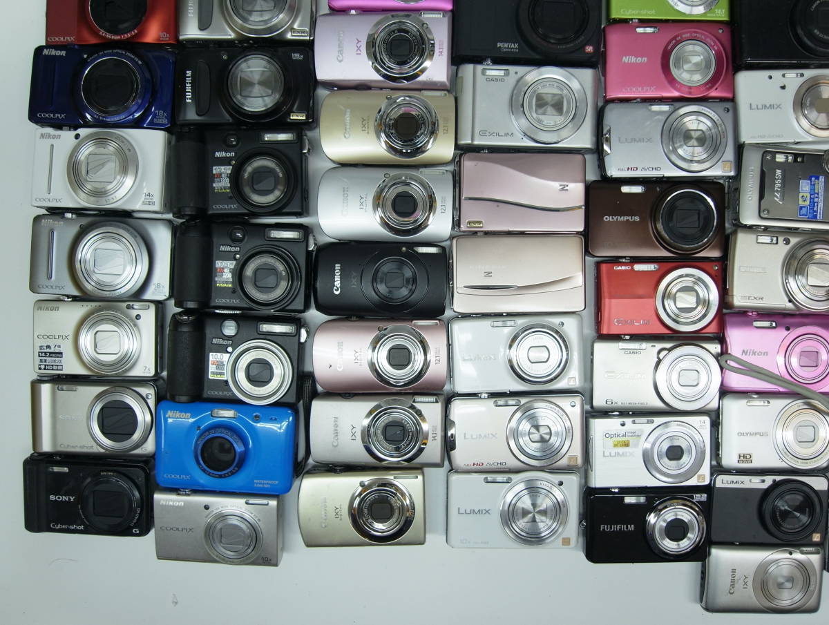 ( 78 ) デジタルカメラ・ Nikon、Canon、Panasonic、Fujifilm、Casio などまとめ 90台・動作未確認ジャンク扱_画像4