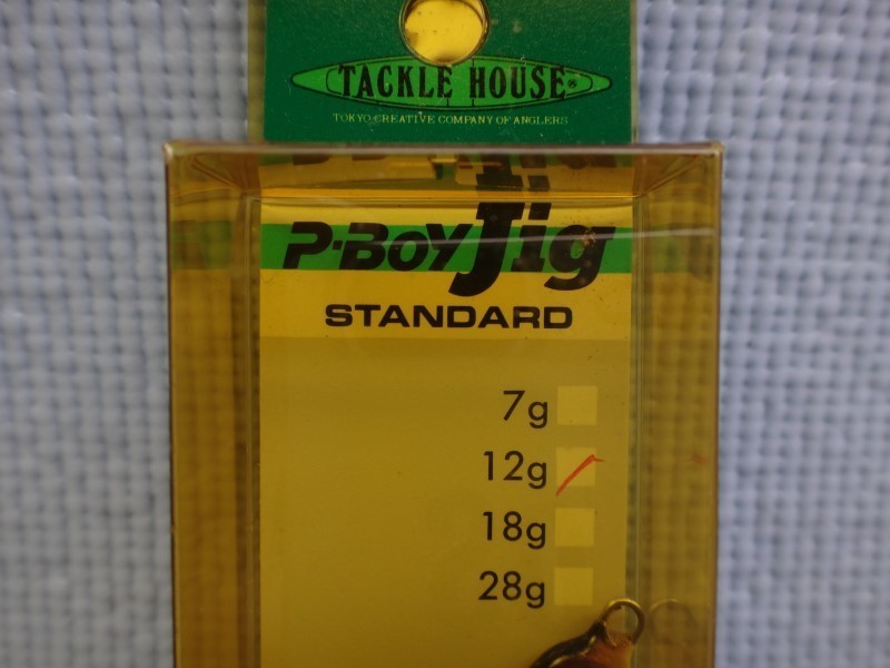 OLD TACKLE HOUSE PJ12-4 P-Boy Jig　タックルハウス　Pボーイ ジグ 12g　人気色　背はパープル レッドアイ　パッケージ変色あり_画像3