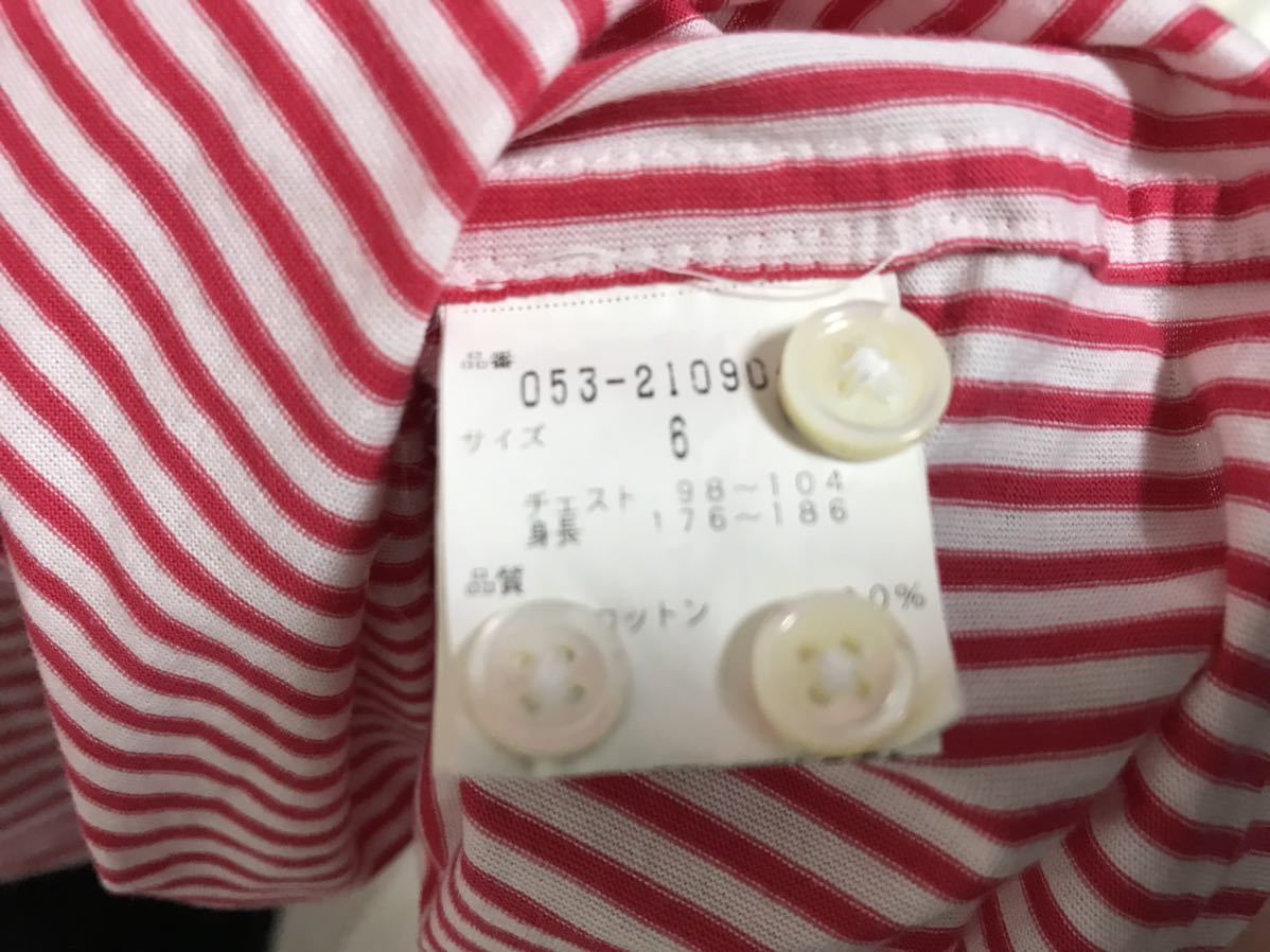 美品本物パーリーゲイツPEARLYGATESゴルフコットンストライプ柄長袖