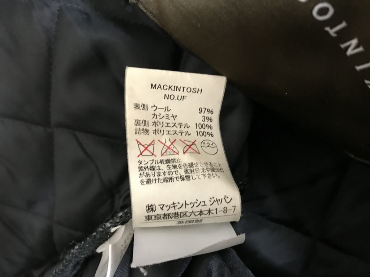 PayPayフリマ|本物マッキントッシュMACKINTOSHウールカシミア 大阪正規 スコットランド製 Mackintosh ウール コート 38 その他