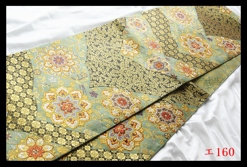 はこれより ヤフオク! 厳選西陣 唐織 白金箔 琳派百花 シルバ... いをお 袋帯 夏物 正絹 逸品 帯 着物 和服