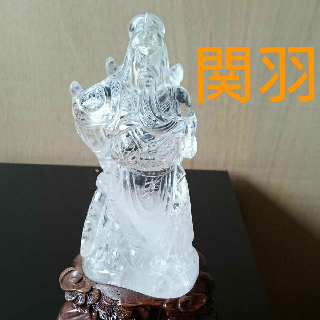 水晶艶消し白馬彫刻/天然石/パワーストーン 安心のアフターケア www