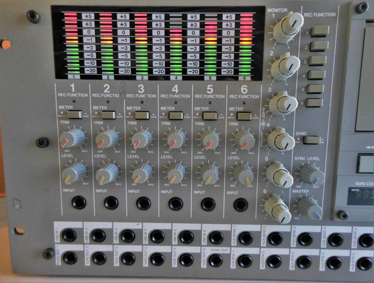 80s 6トラック・カセット MTR Vestax MR66 後期版 「SYNC」整備 80s 6トラック・カセット MTR Vestax MR66 後期版 「SYNC」整備