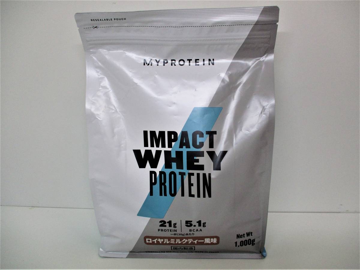 ★Myprotein マイプロテイン★ホエイ/Impact/ ホエイプロテイン★ロイヤルミルクティー風味/1kg×１★安心の国内生産品★ _画像1