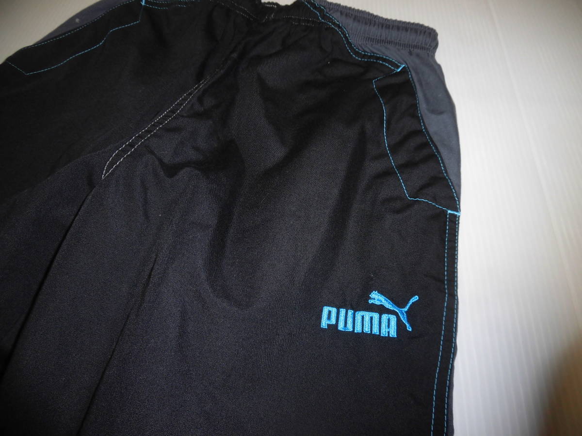 140!PUMA Puma! Logo embroidery cotton pants *