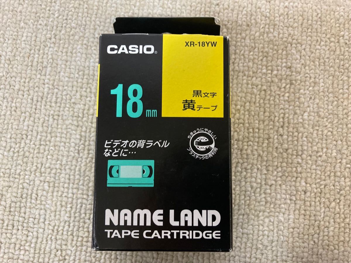 CASIO ネームランドテープ　XR-18YW 