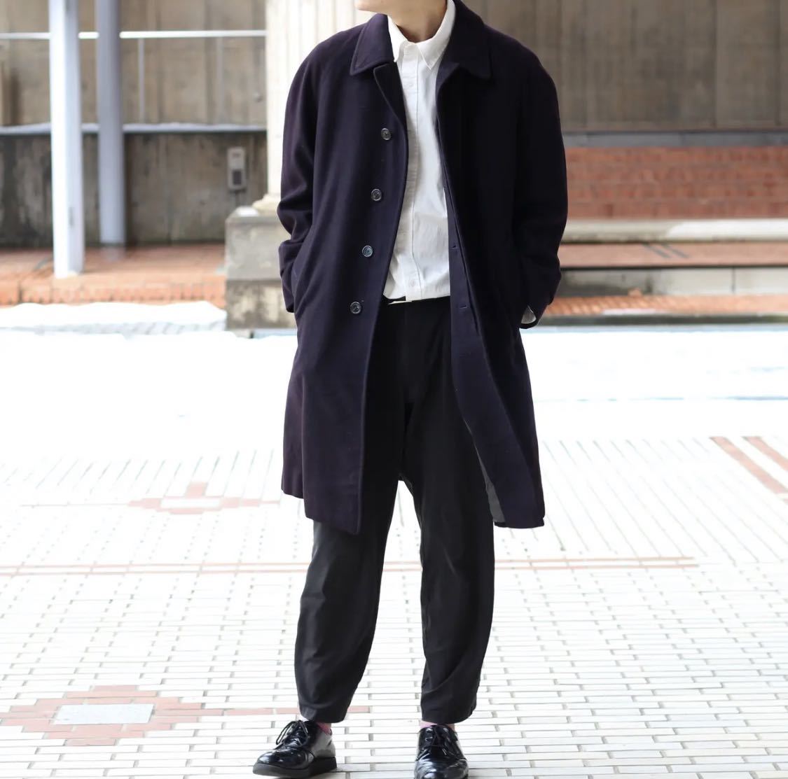 BURBERRYS PRORSUM CASHMERE100% BALMACAAN COAT/バーバリーズプローサムカシミヤ100%バルマカーンコート(ステンカラーコート)