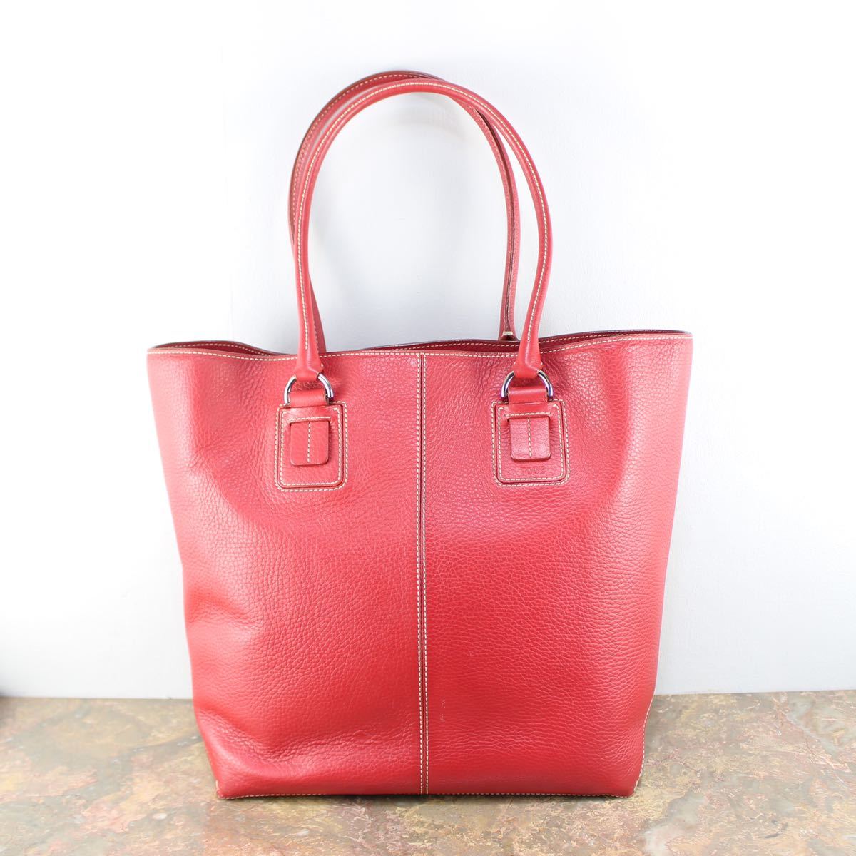 TOD'S LEATHER TOTE BAG MADE IN ITALY/トッズレザートートバッグ