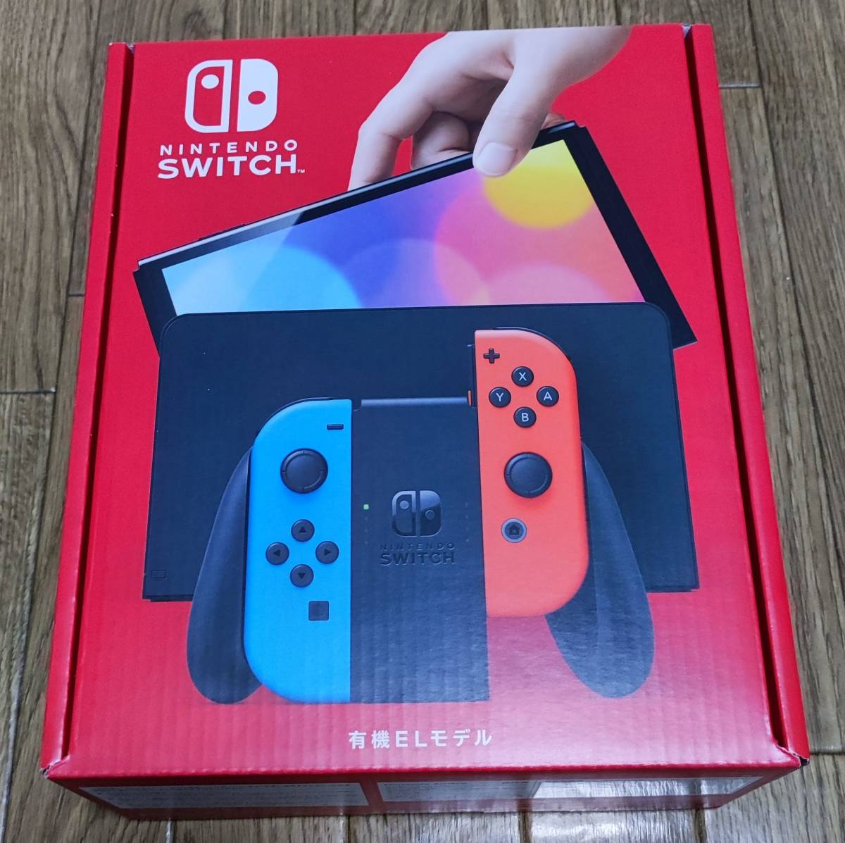 ニンテンドースイッチ Nintendo Switch(有機ELモデル) Joy-Con(L) ネオンブルー/(R) ネオンレッド ◆新品・未開封 ◆送料無料_画像1