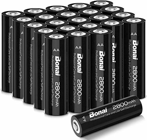 BONAI 単3形 充電池 充電式ニッケル水素電池 24個パック（超大容量2800mAh 約1200回使用可能） 液漏れ防止設計 自然放電抑制_画像1