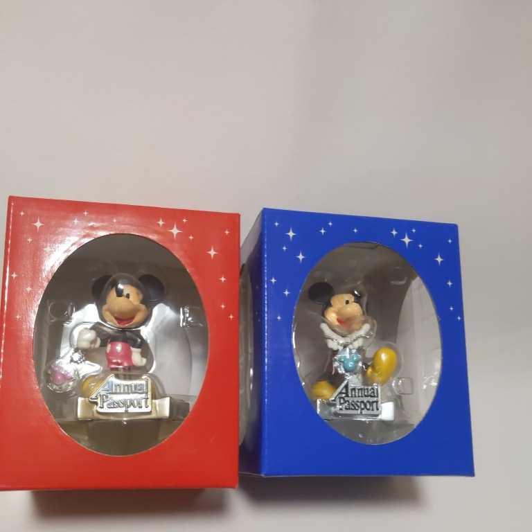 【ディズニー】ミッキーマウス非売品フィギュア　TOKYO Disney RESORT　ディズニーランド・ディズニーシーセット　Disney Annual Passport_画像2