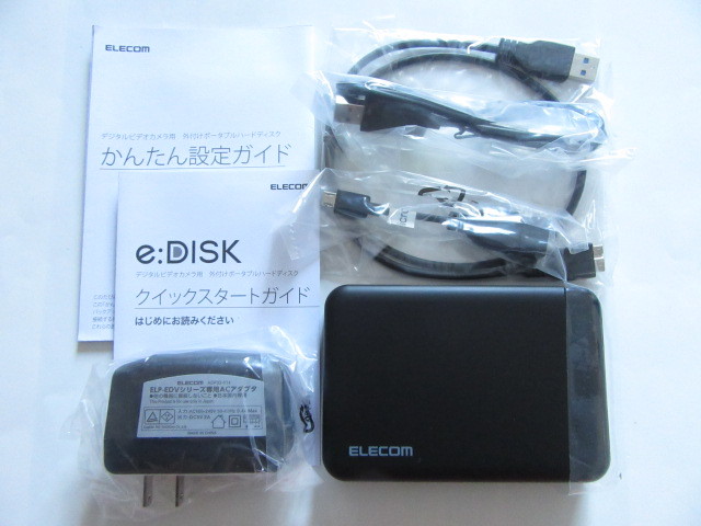 * beautiful goods * Elecom * video camera oriented portable hard disk,1TB*ELP-EDV010UBK