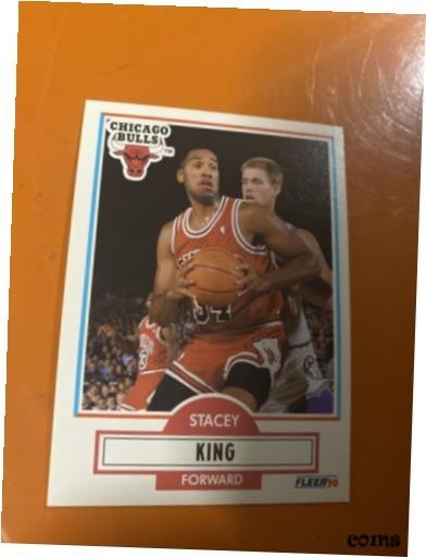 トレーディングカード 1990 Fleer Stacy King Forward Chicago Bulls C #13287 cej4JMNOuvxAEIRY-42028 その他