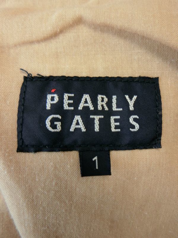 【1円スタート】PEARLY GATES(パーリーゲイツ) パンツ ベージュ レディース 1 ゴルフウェア 1811-1473 中古_画像4