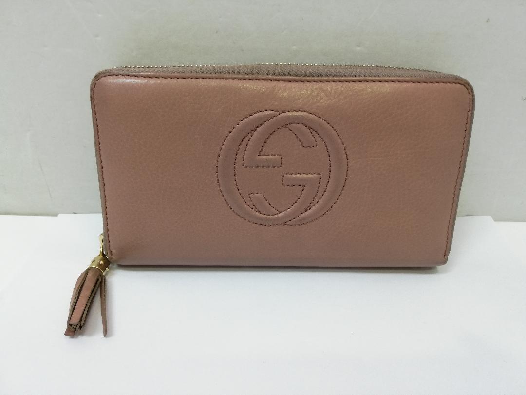 [M] Gucci グッチ ソーホー ラウンドファスナー 長財布_画像1