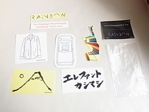 エレファントカシマシ　PAOグッズ　RAINBOW TOUR 2015 GOODS　ステッカーセット　バンドロゴ　富士山　男椅子　白シャツ　等　エレカシ宮本_画像4