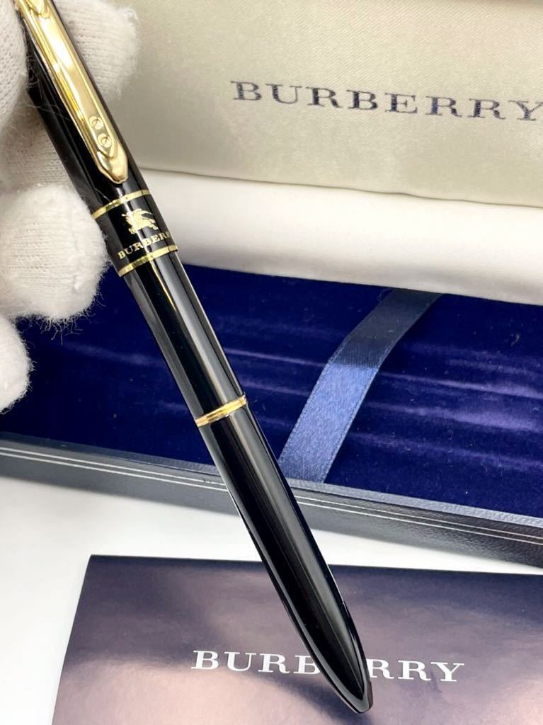 バーバリー　多機能ボールペン　ツイスト式　ブラック×ゴールド　未使用品　BURBERRY 万年筆　シャーペン　_画像5