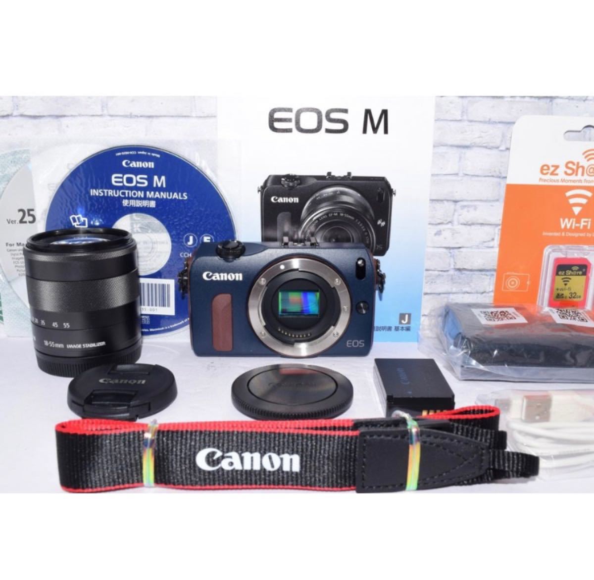 Canon EOS M レンズキット ミラーレス一眼レフカメラ ベイブルー今月に