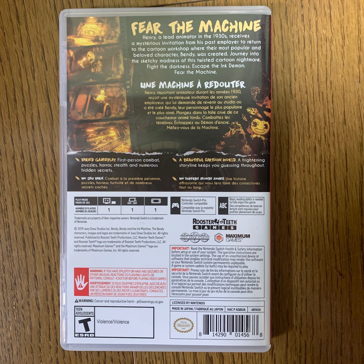 Bendy and the Ink Machine (輸入版:北米) Switch ベンディ Bendy and the Ink Machine (輸入版:北米) Switch ベンディ