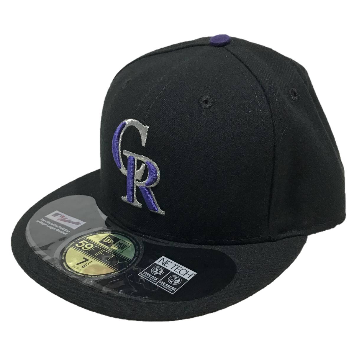 New Era ニューエラ MLB Colorado Rockies コロラド ロッキーズ ベースボールキャップ（ブラック）7 1/4 57.7cm【並行輸入品】