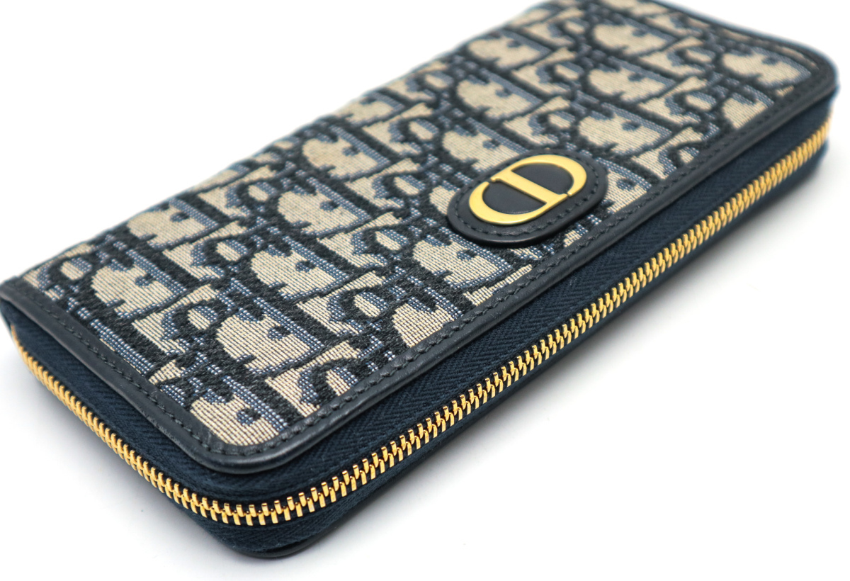DIOR ディオール 30 MONTAIGNE ウォレット オブリーク ジャガード