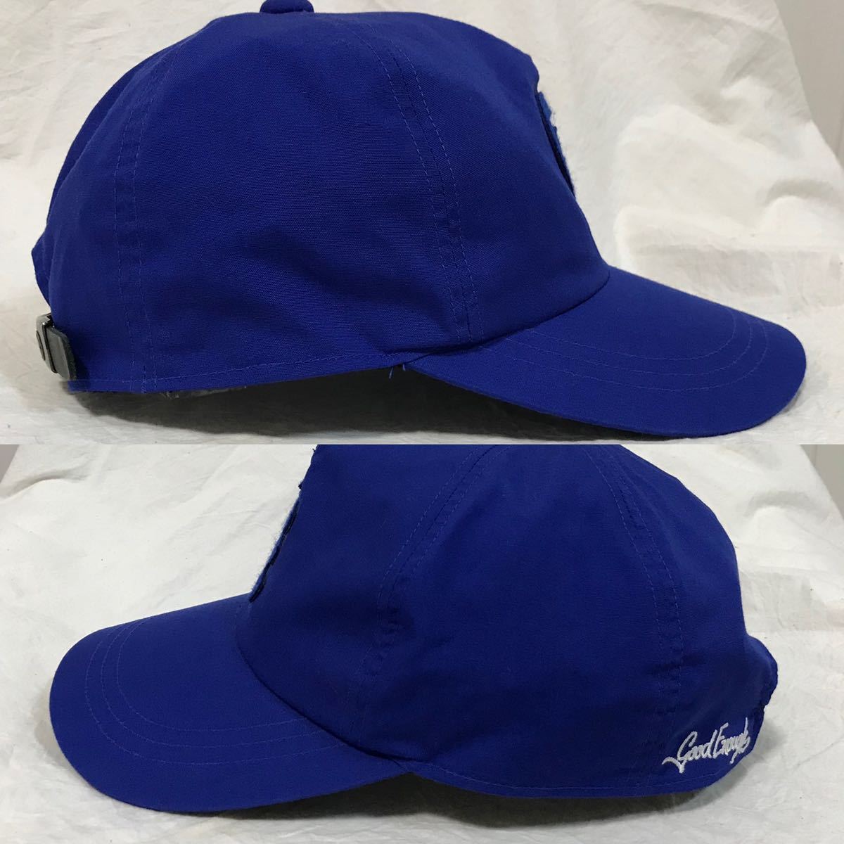 美品GOODENOUGHグッドイナフHEADビンテージGEAR帽子GE ロゴ ワッペン ベースボール キャップ 帽子 藤原ヒロシ90sフラグメント デザインAFFA