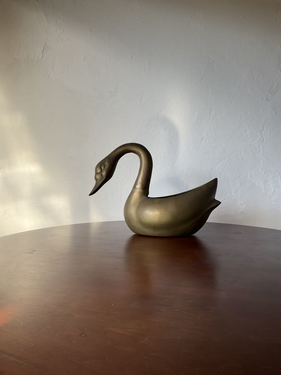 真鍮製 スワン プランター 白鳥 植木鉢 鉢 ヴィンテージ 真鍮製 スワン プランター 白鳥 植木鉢 鉢 ヴィンテージ