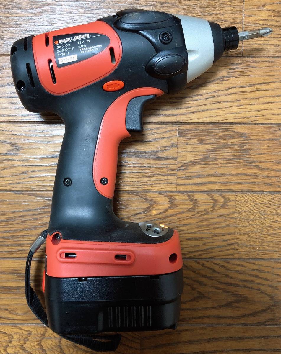 BLACK&DECKER ブラック&デッカー SX5000 電動工具 充電器・バッテリー・ケース付き【通電確認済】「MH22012507」_画像4