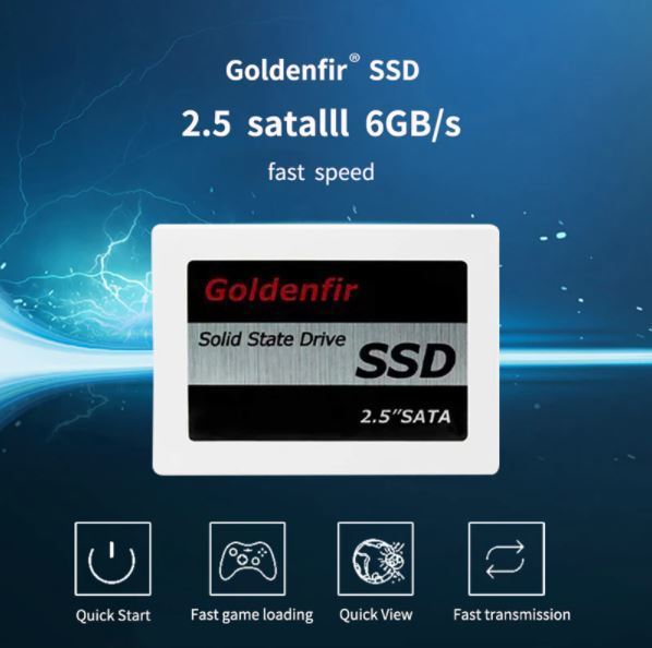 新品$即決!SSD 360GB Goldenfir SATA3 / 6.0Gbps 未開封 ノートPC デスクトップPC 内蔵型 パソコン 2.5インチ 高速 NAND TLC_画像5