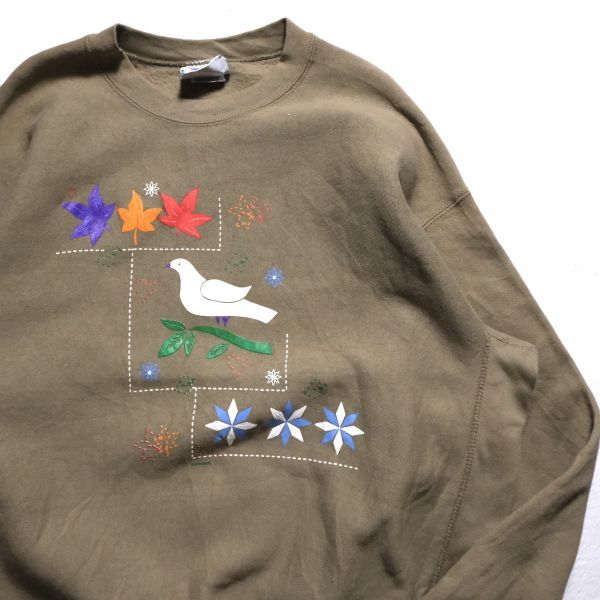「かわいい~!」 90年代 スエット 無地 タン系 (XL) スウェット クルーネック リバース仕様 Lee リー 90's デッドストック 旧タグ メキシコ製 オールド XLサイズ以上 「かわいい~!」 90年代 スエット 無地 タン系 (XL) スウェット クルーネック リバース仕様 Lee リー 90's デッドストック 旧タグ メキシコ製 オールド XLサイズ以上