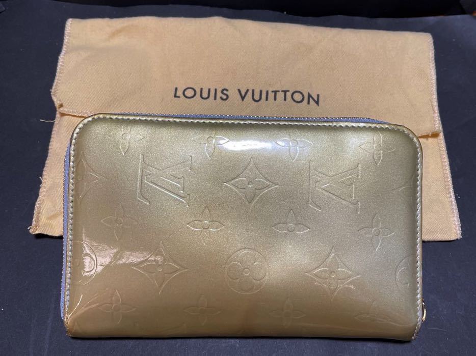 ヴィンテージ LOUIS VUITTON モノグラムヴェルニ ファスナー付き長財布