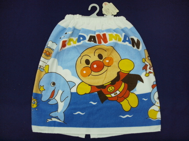  new goods Anpanman pool to coil towel light blue letter pack post service possible ( cash on delivery un- possible )