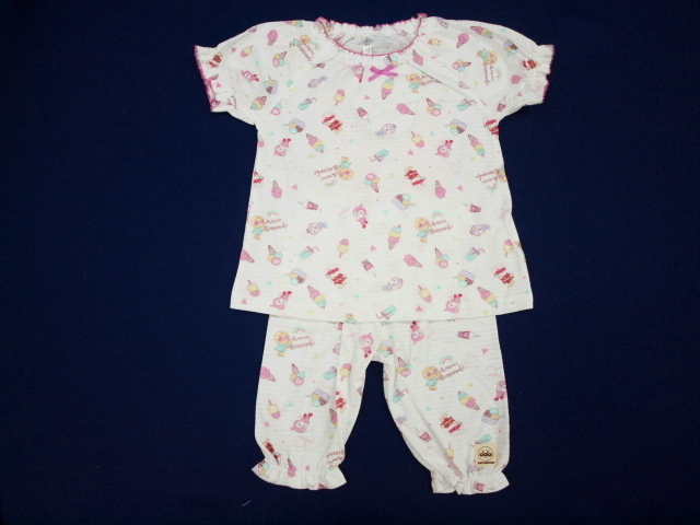 新品　95　アンパンマン　腹巻付きパジャマ　ピンク　レターパック発送（代引き不可）SA2117_画像1