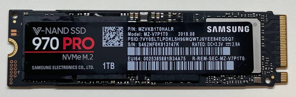 SAMSUNG 970 PRO MZ-V7P1T0 1TB M.2 SSD NVMe(256GB～)｜売買されたオークション情報、yahooの商品情報をアーカイブ公開  - オークファン（aucfan.com）