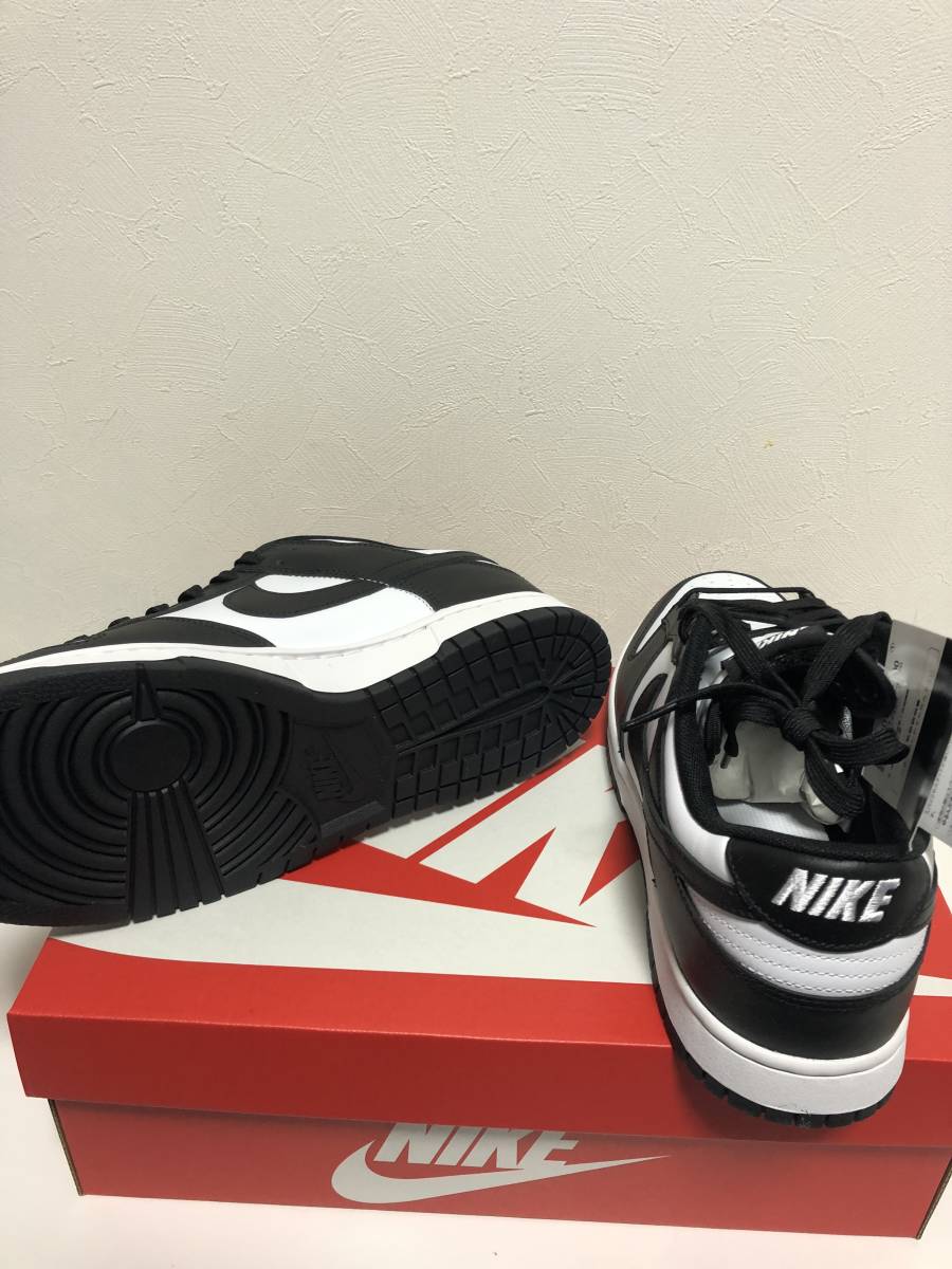 新品国内 28cm US10 ナイキ ダンク NIKE DUNK LOW RETRO BLACK WHITE panda ブラック ホワイト パンダ 1月購入_画像2