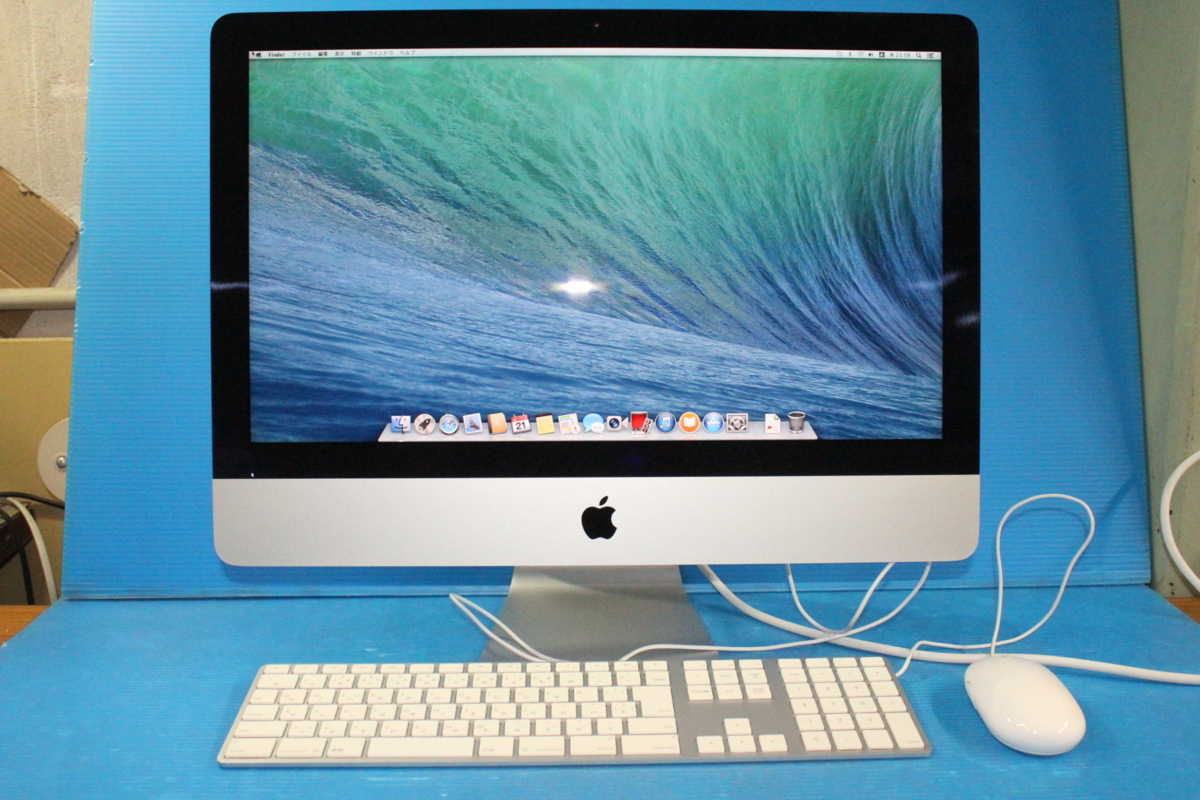 ■Apple■ iMac (21.5-inch, Late 2013) / Core i5-4570R 2.7GHz / メモリ 8GB / HDD 1TB / OS X 10.9.5 / キーボード・マウス付属