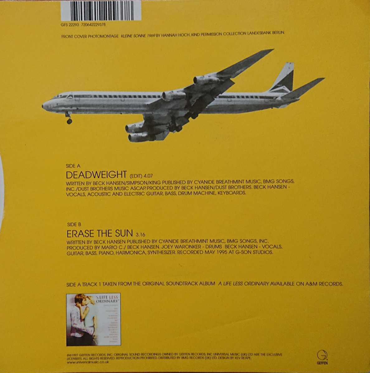* special selection *BECK/DEADWEIGHT\'1997UK GEFFEN 7INCH