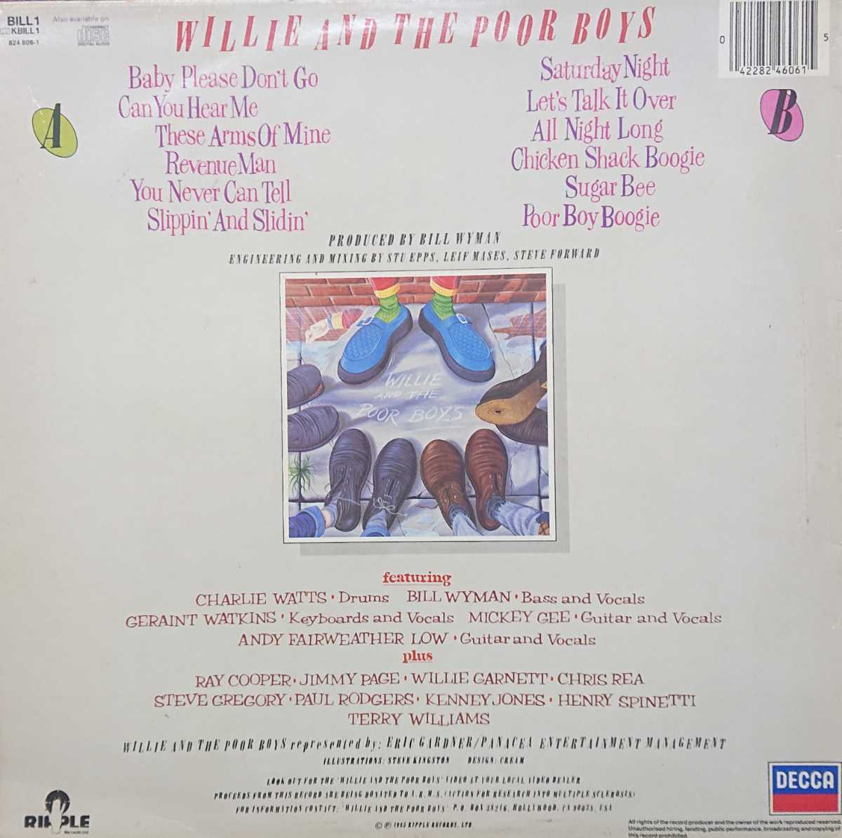 ☆特選☆WILLIE & THE POOR BOYS/WILLIE&THE POOR BOYS'1985UK DECCA_画像2