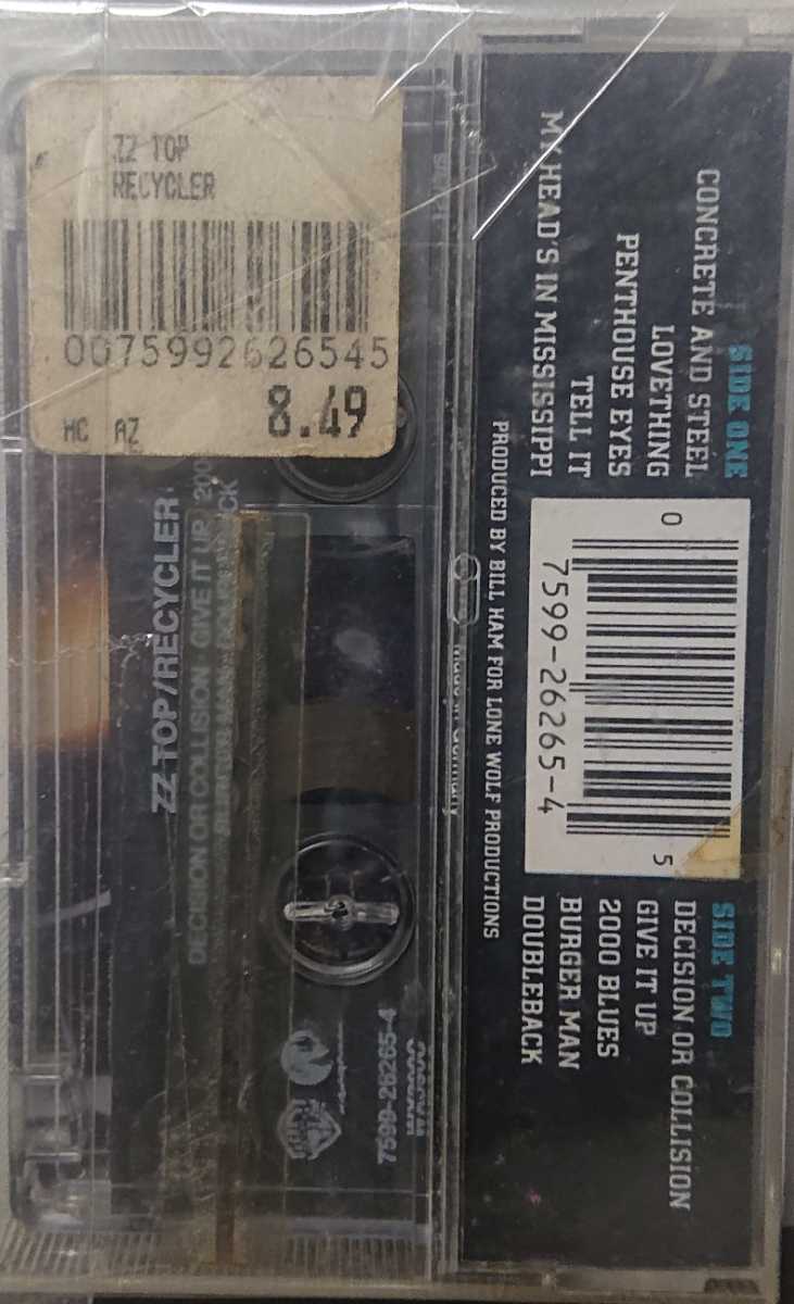 ☆import cassette tape☆ZZ TOP/RECYCLER'1990UK WARNER_画像2