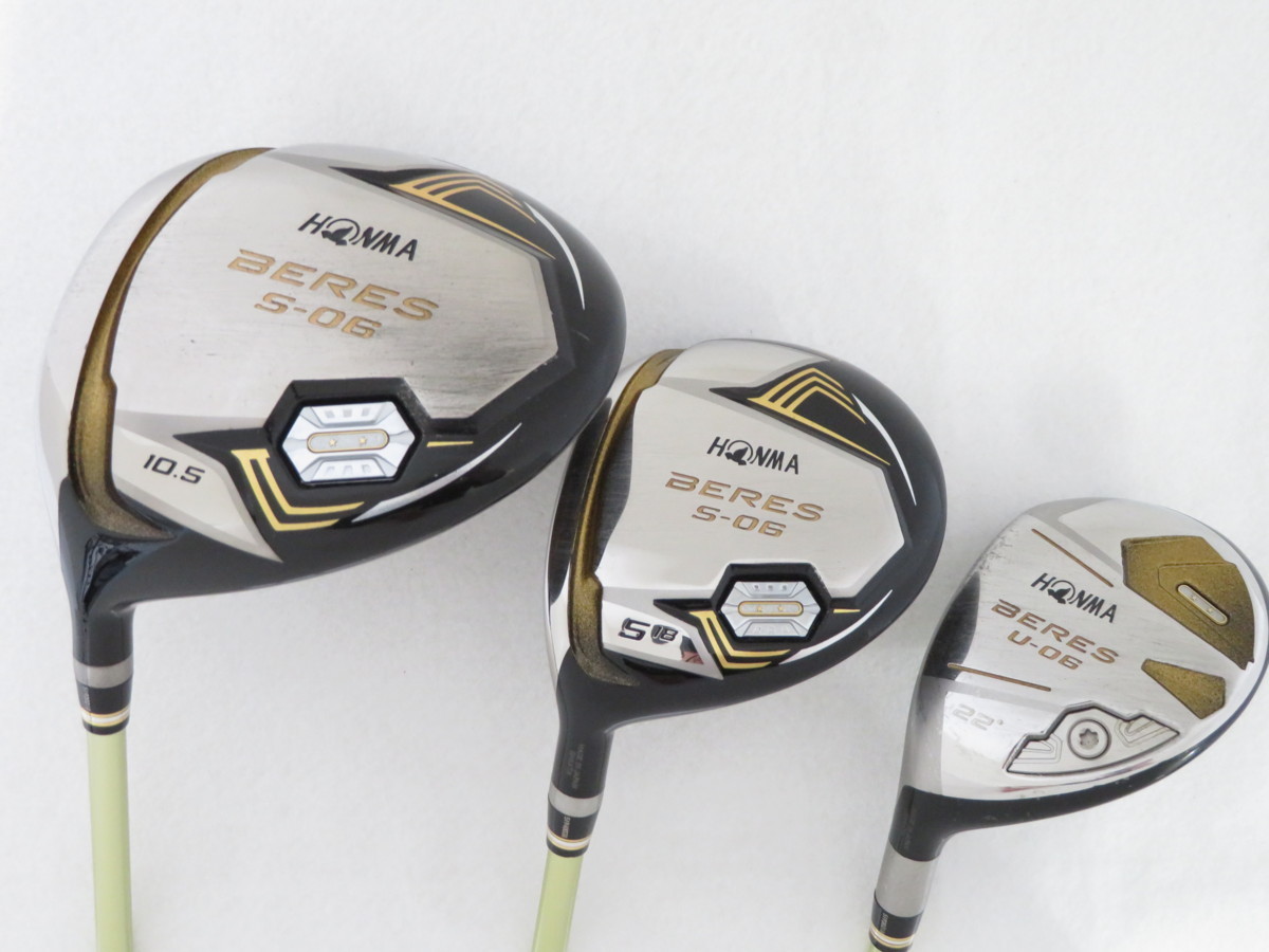 ホンマ ベレス S-06 10.5°&5W&U-06 22° 3本組 3本セット ARMRQ X 47