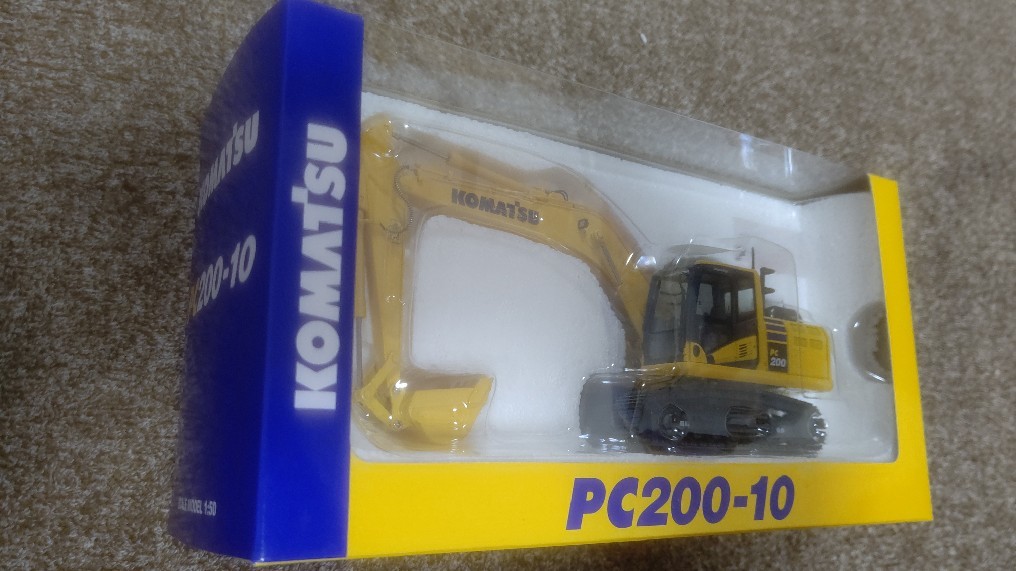 コマツ PC200i-11 バックホウ ミニチュア 販促品 S=1/50 | KOMATSU