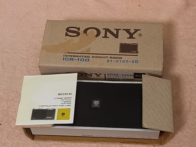 SONY [ICR-100] Vintage транзистор радио Made in JAPAN управление 22011889